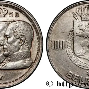 Tendance BELGIQUE 100 Francs portraits des quatre rois de Belgique, légende française 1950 fwo_879909 Monde
