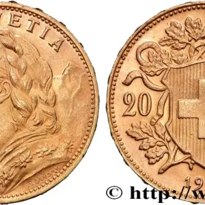 OR, PALLADIUM ET PLATINE INVESTISSEMENT 20 Francs "Vreneli" 1930 Berne fwo_881761 Monde Haute Qualité