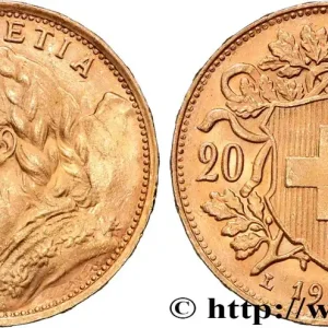 Soldes OR, PALLADIUM ET PLATINE INVESTISSEMENT 20 Francs "Vreneli" 1935 Berne fwo_881765 Monde