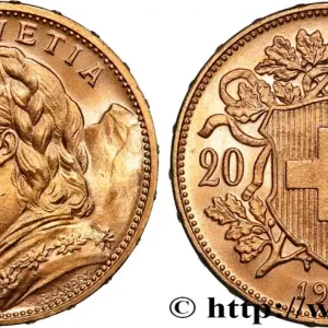 Acheter En Ligne OR, PALLADIUM ET PLATINE INVESTISSEMENT 20 Francs "Vreneli" 1915 Berne fwo_884420 Monde