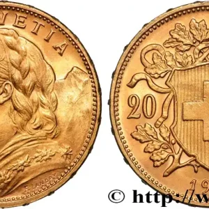 Solde OR, PALLADIUM ET PLATINE INVESTISSEMENT 20 Francs "Vreneli" 1913 Berne fwo_884506 Monde