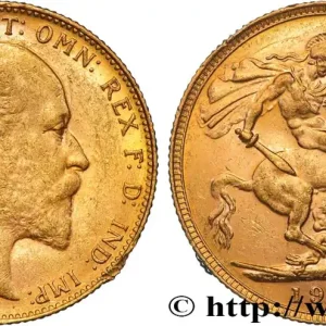 Prix Réduit OR, PALLADIUM ET PLATINE INVESTISSEMENT 1 Souverain Edouard VII 1905 Perth fwo_884560 Monde