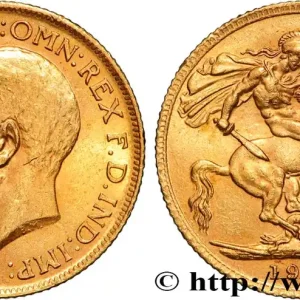 OR, PALLADIUM ET PLATINE INVESTISSEMENT 1 Souverain Georges V 1912 Londres fwo_884602 Monde Quantité Limitée