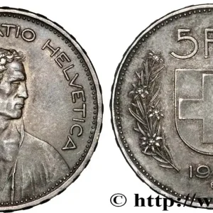 Paiement Sécurisé SUISSE 5 Francs Berger des alpes / bouclier suisse 1939 Berne - B fwo_885506 Monde