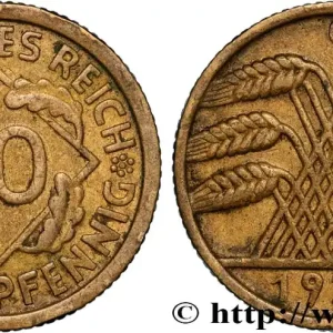 ALLEMAGNE 10 Reichspfennig gerbe de blé 1935 Karlsruhe - G fwo_885823 Monde Marque
