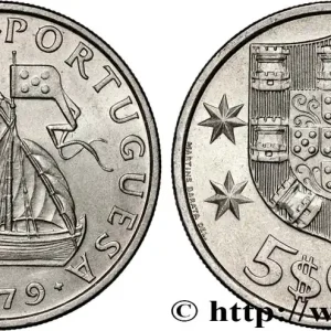 Satisfait Ou Remboursé PORTUGAL 5 Escudos emblème 1979 fwo_885833 Monde