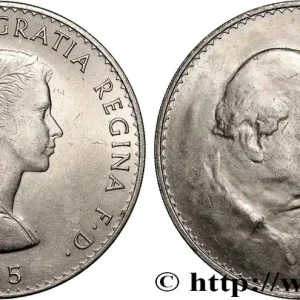 ROYAUME-UNI 1 Crown Winston Churchill 1965 fwo_885944 Monde En Vogue