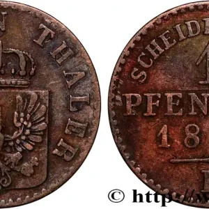 ALLEMAGNE - PRUSSE 1 Pfenning Royaume de Prusse 1847 Düsseldorf fwo_885968 Monde Vente Flash