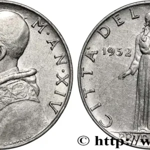 VATICAN ET ÉTATS PONTIFICAUX 10 Lire Pie XII an XIV / la ‘prudence’ 1952 fwo_885978 Monde Soldes