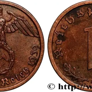 Jusqu’à Épuisement Des Stocks ALLEMAGNE 1 Reichspfennig aigle et swastika 1939 Berlin fwo_885993 Monde