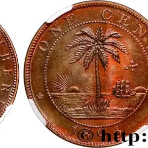 LIBERIA 1 Cent 1896 Heaton fwo_615597 Monde Meilleure Qualité