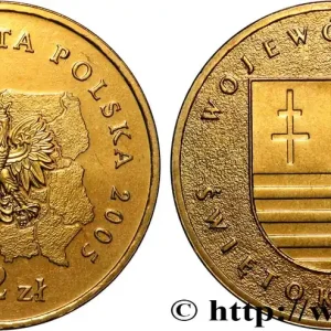 POLOGNE 2 Zlote aigle / écu de la Voïvodie de Sainte-Croix 2005 Varsovie fwo_821555 Monde Haute Qualité