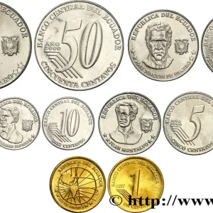 Super Prix ÉQUATEUR Lot de 5 monnaies 1, 5, 10, 25 & 50 Centavos 2000 fwo_845934 Monde