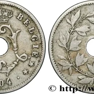 BELGIQUE 10 Centiemen (Centimes) Léopold II 1904 fwo_858522 Monde Pas Cher