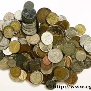 LOTS DE MONNAIES DU MONDE 1 kilo de monnaies diverses du Monde n.d. - fwo_866111 Monde Vente Flash