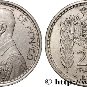 Soldes MONACO 20 Francs prince Louis II 1947 Paris fwo_872239 Monde