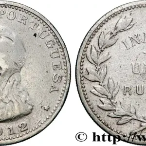 INDE PORTUGAISE 1 Roupie Allégorie de la République Portugaise 1912 fwo_877461 Monde En Vogue