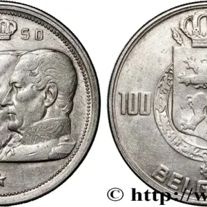 Satisfait Ou Remboursé BELGIQUE 100 Francs portraits des quatre rois de Belgique, légende française 1950 fwo_879911 Monde
