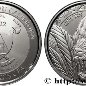 ARGENT D'INVESTISSEMENT 1 Oz - 500 Francs CFA Mandrill 2022 fwo_883522 Monde Meilleur Prix