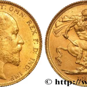 Prix Bas OR, PALLADIUM ET PLATINE INVESTISSEMENT 1 Souverain Edouard VII 1907 Sydney fwo_884538 Monde