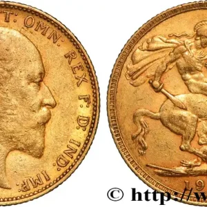 OR, PALLADIUM ET PLATINE INVESTISSEMENT 1 Souverain Edouard VII 1905 Melbourne fwo_884546 Monde Commande En Gros