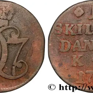 DANEMARK 1 Skilling Christian VII 1771 Copenhague fwo_885605 Monde Achat Immédiat