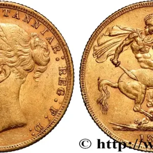OR, PALLADIUM ET PLATINE INVESTISSEMENT 1 Souverain Victoria type Saint-Georges 1884 Londres fwo_886191 Monde Artisanat