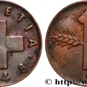 Dernier Modèle SUISSE 1 Centime Croix Suisse / épi 1948 Berne fwo_887151 Monde