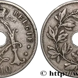 BELGIQUE 25 Centiemen (Centimes) 1910 fwo_887158 Monde Premium