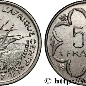 ÉTATS DE L'AFRIQUE CENTRALE 50 Francs antilopes lettre ‘B’ République Centrafricaine 1977 Paris fwo_887662 Monde Prix Réduit