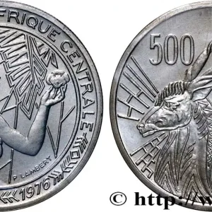 ÉTATS DE L'AFRIQUE CENTRALE Essai de 500 Francs lettre ‘C’ Congo 1976 Paris fwo_888756 Monde Meilleure Qualité