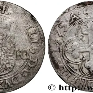 SAVOIE - DUCHÉ DE SAVOIE - EMMANUEL-PHILIBERT DIT "TÊTE DE FER" Blanc de 4 sols, 1er type (bianco, o da 4 soldi di I tipo) 1575 Aoste fwo_871281 Monde Dernier Modèle