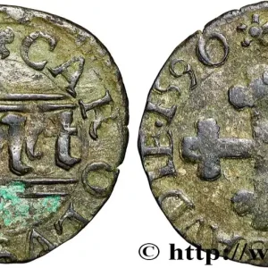 SAVOIE - DUCHÉ DE SAVOIE - CHARLES-EMMANUEL Ier Quart de sol (quarto di soldo) 1590 Chambéry fwo_879421 Monde Certifié