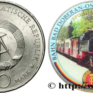 Certifié ALLEMAGNE RÉPUBLIQUE DÉMOCRATIQUE 20 Mark MODIFIE SERIE TRAIN - (Station balnéaire Kühlungsborn) 1972 A Berlin fwo_685038 Monde