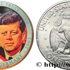 ÉTATS-UNIS D'AMÉRIQUE 1 Dollar Eisenhower - Kennedy visite l’Allemagne n.d. fwo_685503 Monde Meilleure Vente