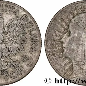 POLOGNE 5 Zlotych reine Jadwiga 1933 Varsovie fwo_777236 Monde Meilleure Vente