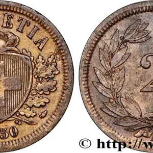 Commander Vite SUISSE 2 Centimes (Rappen) croix suisse 1850 Paris fwo_815762 Monde