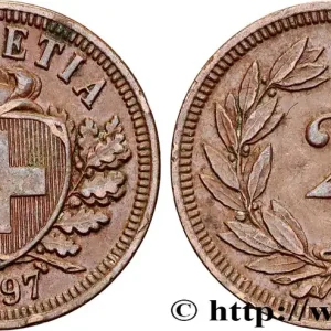 SUISSE 2 Centimes 1897 Berne fwo_816068 Monde Satisfait Ou Remboursé