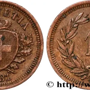 SUISSE 1 Centime (Rappen) Croix Suisse 1931 Berne fwo_836478 Monde Top Qualité