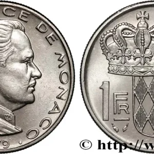 Meilleure Vente MONACO 1 Franc Rainier III 1979 Paris fwo_849066 Monde