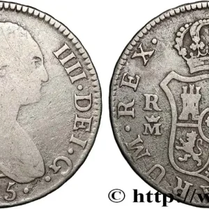 ESPAGNE 2 Reales Charles IV 1795 Madrid fwo_856542 Monde Prix Bas