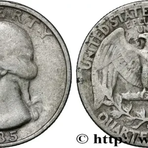 Marque ÉTATS-UNIS D'AMÉRIQUE 1/4 Dollar Georges Washington 1935 Denver fwo_856798 Monde