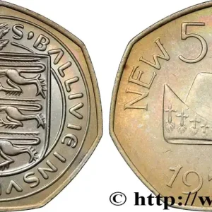Nouveauté GUERNESEY 50 New Pence 1970 fwo_860513 Monde