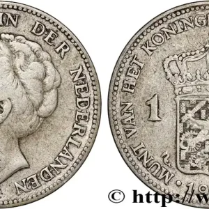 PAYS-BAS 1 Gulden Wilhelmina 1923 Utrecht fwo_862176 Monde Promotion