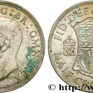 Nouvelle Collection ROYAUME-UNI 1/2 Crown Georges VI 1942 fwo_867024 Monde