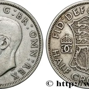 Remise ROYAUME-UNI 1/2 Crown Georges VI 1948 fwo_867036 Monde