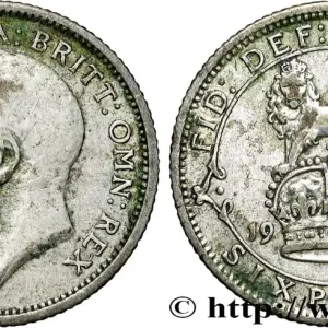 ROYAUME-UNI 6 Pence Georges V 1925 fwo_867594 Monde Nouvel Arrivage