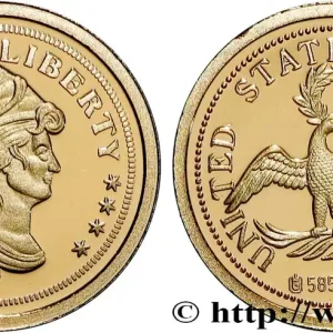 Petit Prix ÉTATS-UNIS D'AMÉRIQUE Réplique miniature en or (1787) fwo_868390 Monde