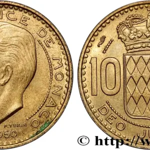 MONACO 10 Francs Rainier III 1950 Paris fwo_872348 Monde Populaire