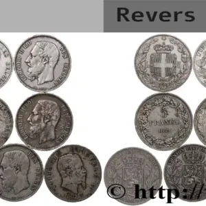 ARGENT D'INVESTISSEMENT Lot de 10 écus de 5 Francs Union Latine n.d. fwo_874329 Monde Prix Promo